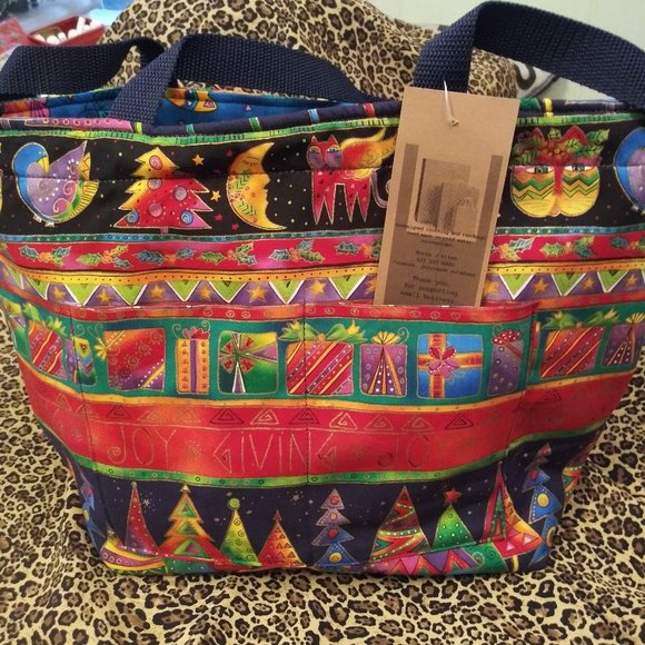 Jeaniemade Scrapbags Handbags - 2448 Jeaniemade Christmas Theme Shoulder Tote Bag